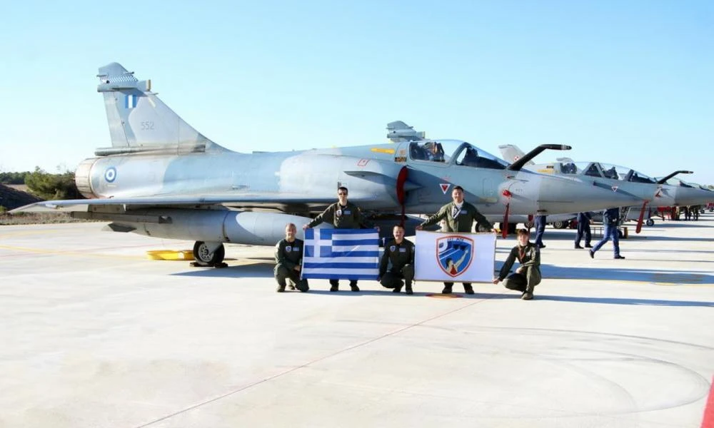 Δύο Mirage 2000-5 της 331 Μοίρας στην αεροπορική βάση Los Llanos της Ισπανίας